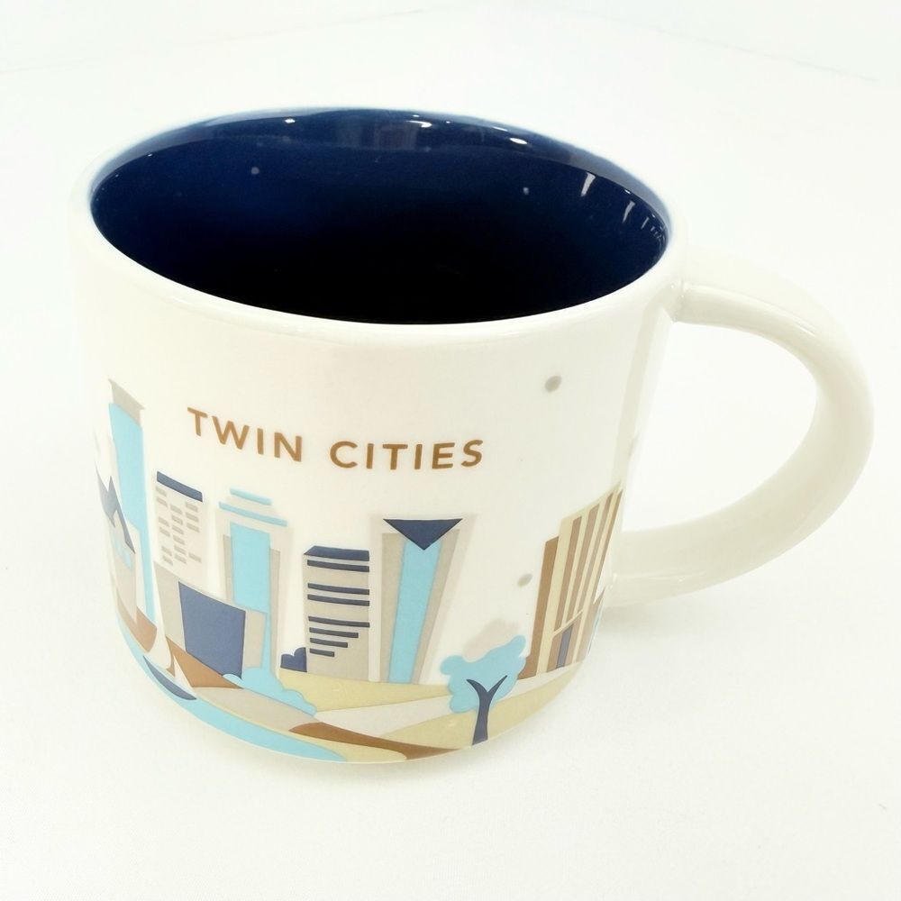 Starbucks Twin Cities Graphic You Are Here 2013 Collector Ceramic Mug